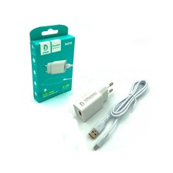 CHARGER ADAPTER DENMEN DC01V WITH CABLE 2.4A WHITE CHARGER ADAPTER DENMEN DC01V WITH CABLE 2.4A WHITE